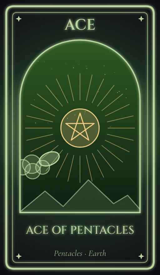 Lá Át Tiền (Ace of Pentacles)