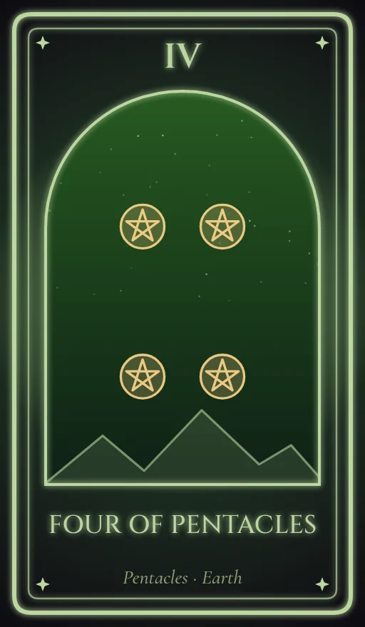Lá Bốn Tiền (Four of Pentacles)