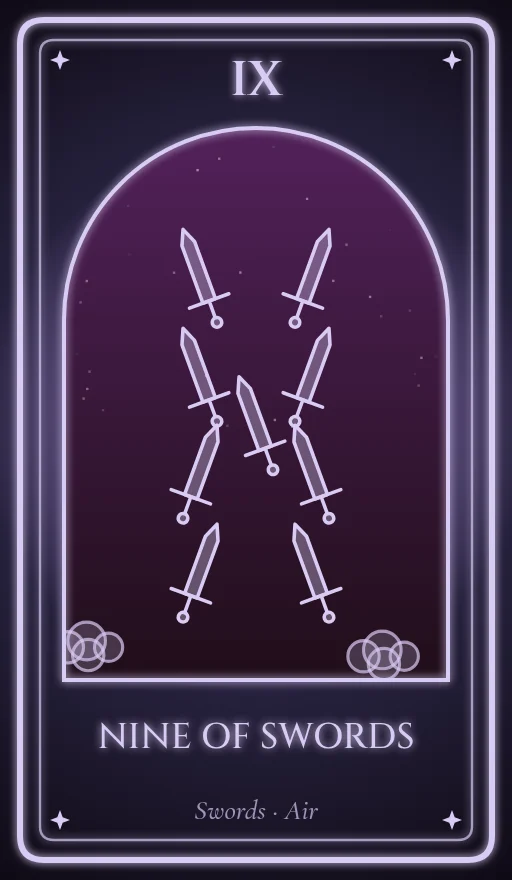 Lá Chín Kiếm (Nine of Swords)