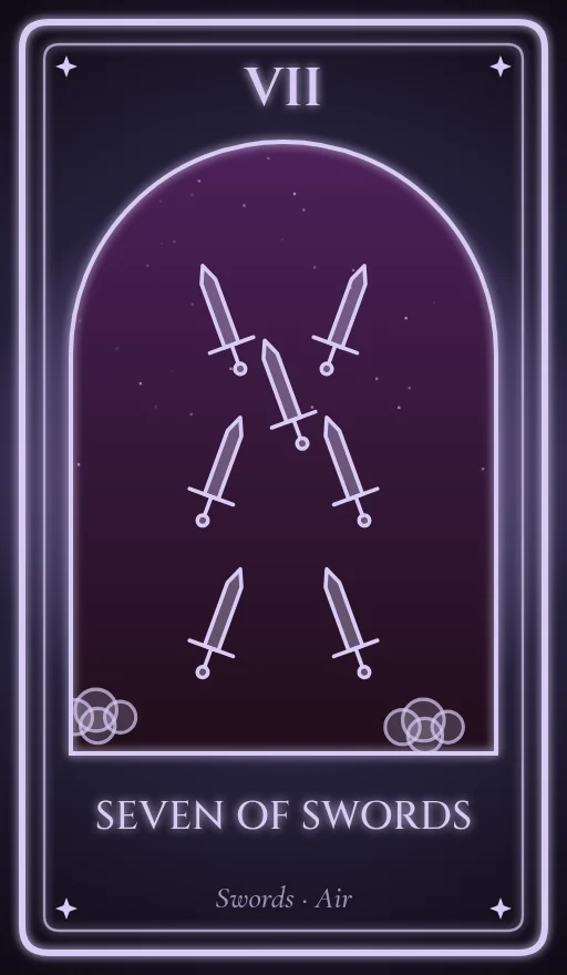 Lá Bảy Kiếm (Seven of Swords)