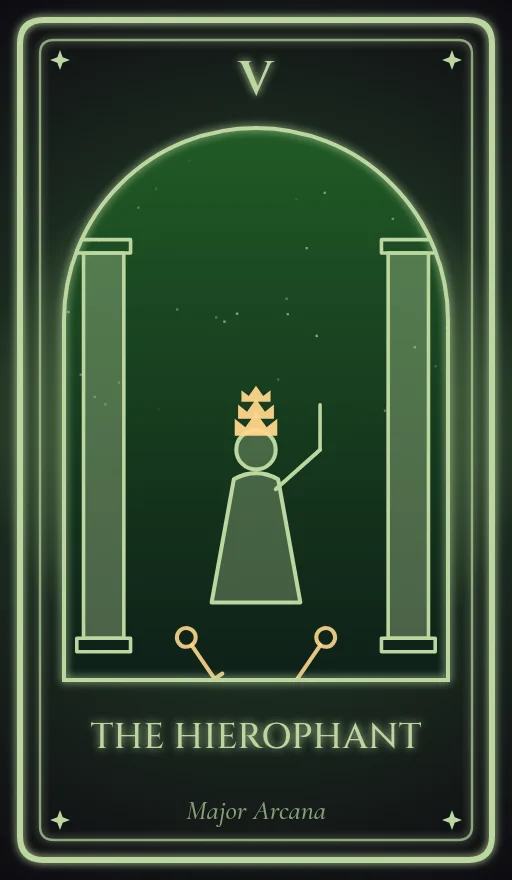 Lá bài tarot Giáo Hoàng (The Hierophant)