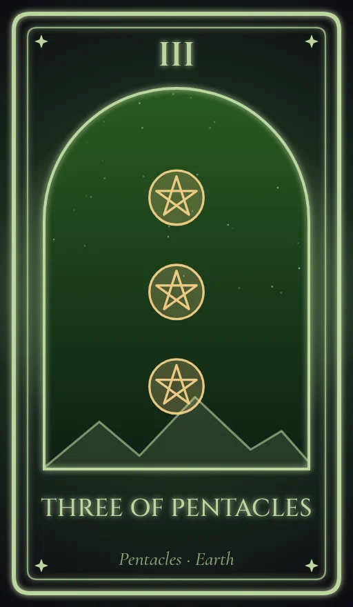 Lá Ba Tiền (Three of Pentacles)