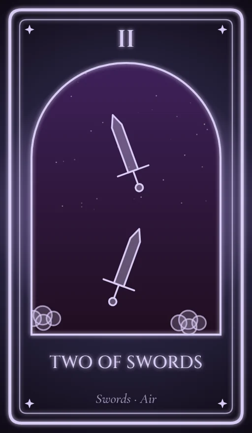 Lá Hai Kiếm (Two of Swords)