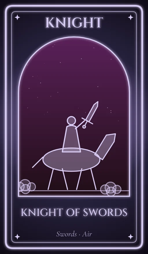 Lá Hiệp Sĩ Kiếm — tarot hôm nay cung Kim Ngưu