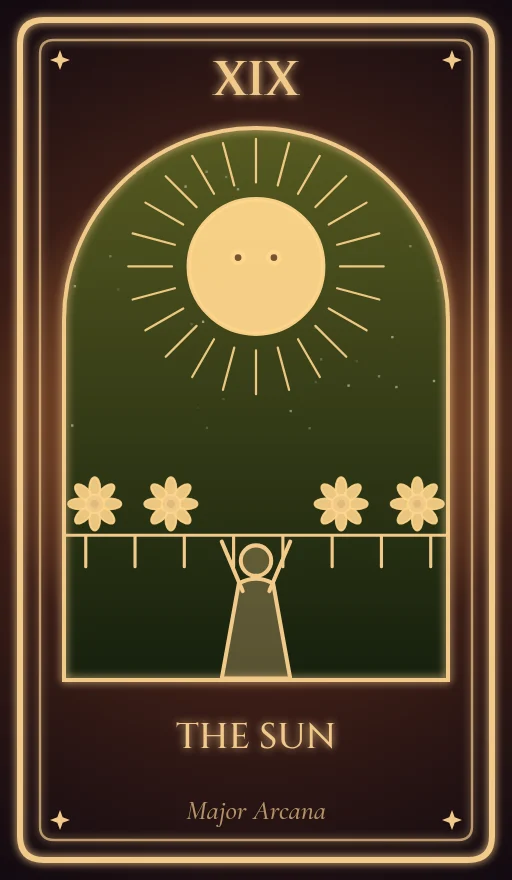 Lá bài tarot Mặt Trời (The Sun)